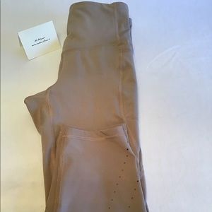 Champion Xs work out pants flattering taupe/tan Xs